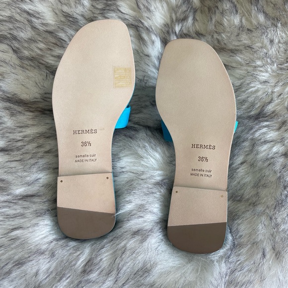 Bleu Vif SUEDE Oran Sandals 36.5 - Picture 7 of 8